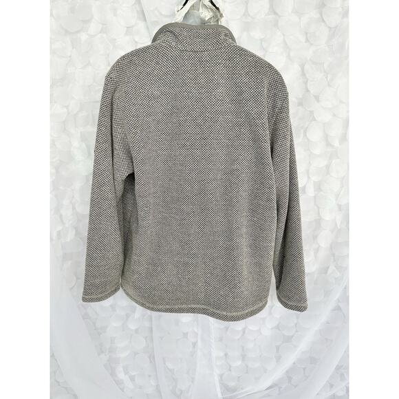 ORVIS Mens Extra Large XL Gray Quarter 1/4 Zip Pullover Textured Fleece Lined - Picture 6 of 10